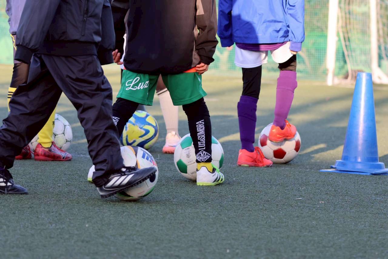 Children giving high five